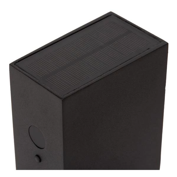 Lucide BOLTON - Wall light Indoor/Outdoor- Solar - LED Dim. - 1x1W 2850K/3150K - IP54 - Day/Night Sensor - Black - detail 1